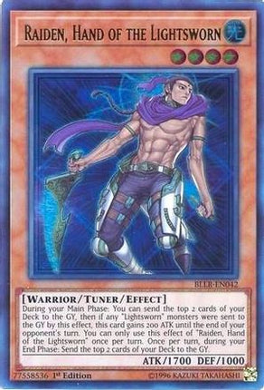 Raiden, Hand of the Lightsworn (Ultra Rare) [BLLR-EN042] 1st Edition