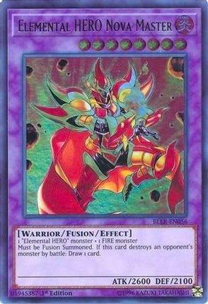 Elemental HERO Nova Master (Ultra Rare) [BLLR-EN056] 1st Edition