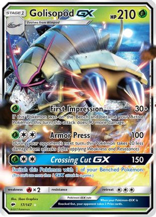 Golisopod GX - 17/147 [SM - Burning Shadows] Holofoil
