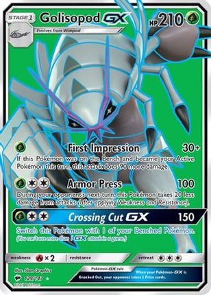 Golisopod GX (Full Art) - 129/147 [SM - Burning Shadows] Holofoil