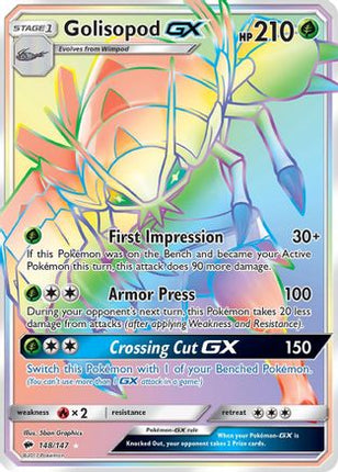 Golisopod GX (Secret) - 148/147 [SM - Burning Shadows] Holofoil