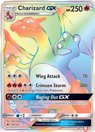Charizard GX (Secret) - 150/147 [SM - Burning Shadows] Holofoil