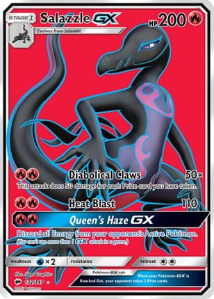 Salazzle GX (Full Art) - 132/147 [SM - Burning Shadows] Holofoil