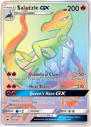 Salazzle GX (Secret) - 151/147 [SM - Burning Shadows] Holofoil