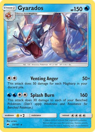 Gyarados - 33/147 [SM - Burning Shadows] Holofoil