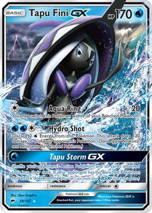 Tapu Fini GX - 39/147 [SM - Burning Shadows] Holofoil