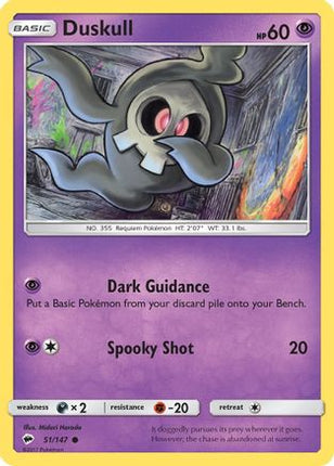 Duskull - 51/147 [SM - Burning Shadows]