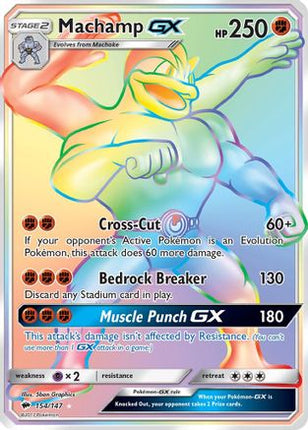 Machamp GX (Secret) - 154/147 [SM - Burning Shadows] Holofoil