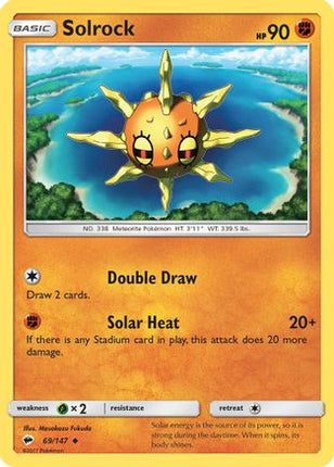 Solrock - 69/147 [SM - Burning Shadows]