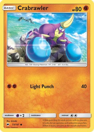 Crabrawler - 73/147 [SM - Burning Shadows] Reverse Holofoil