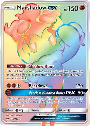 Marshadow GX (Secret) - 156/147 [SM - Burning Shadows] Holofoil