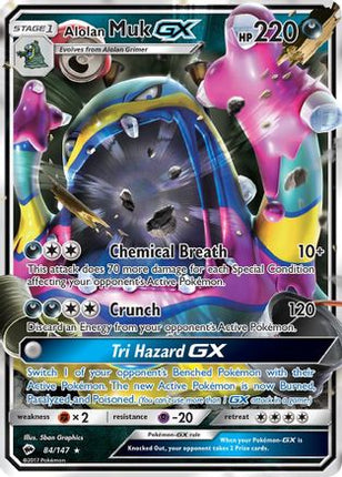 Alolan Muk GX - 84/147 [SM - Burning Shadows] Holofoil