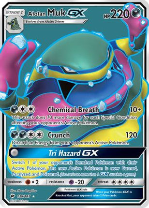 Alolan Muk GX (Full Art) - 138/147 [SM - Burning Shadows] Holofoil