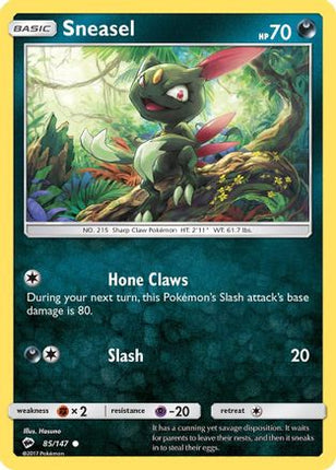 Sneasel - 85/147 [SM - Burning Shadows]