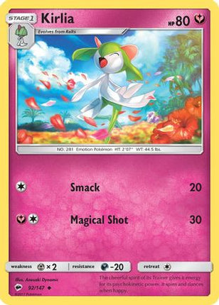 Kirlia - 92/147 [SM - Burning Shadows]