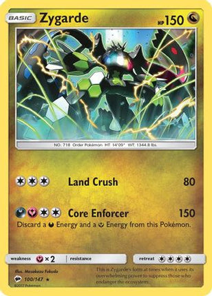 Zygarde - 100/147 [SM - Burning Shadows] Reverse Holofoil