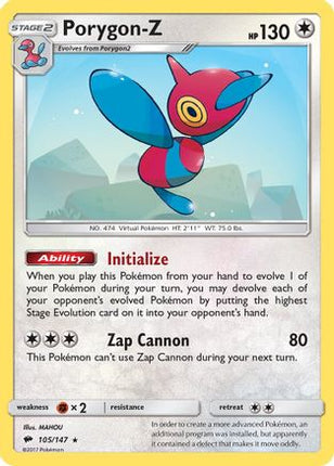 Porygon-Z - 105/147 [SM - Burning Shadows] Reverse Holofoil
