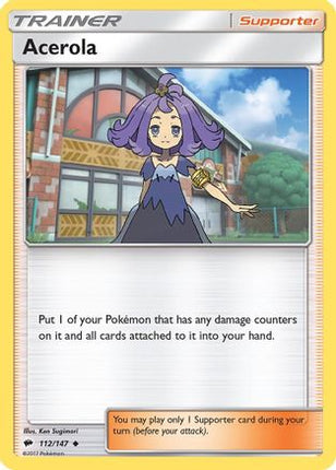 Acerola - 112/147 [SM - Burning Shadows] Reverse Holofoil