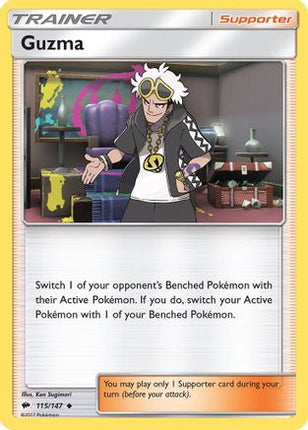 Guzma - 115/147 [SM - Burning Shadows] Reverse Holofoil