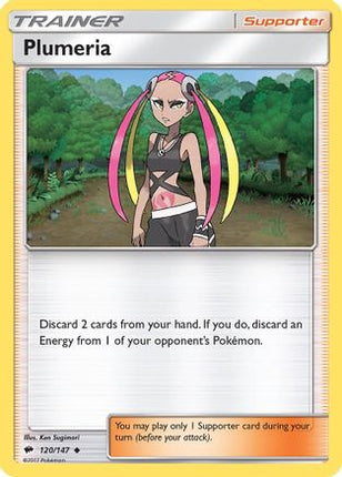 Plumeria - 120/147 [SM - Burning Shadows] Reverse Holofoil