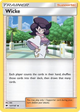 Wicke - 127/147 [SM - Burning Shadows] Reverse Holofoil