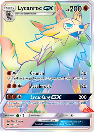 Lycanroc GX (Secret) - 155/147 [SM - Burning Shadows] Holofoil