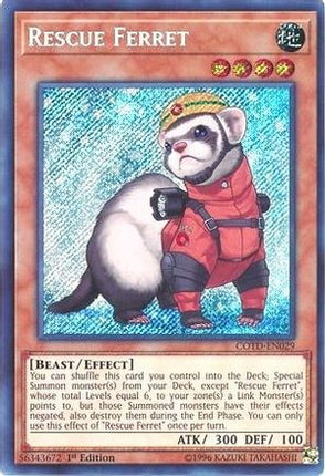Rescue Ferret [COTD-EN029] Secret Rare