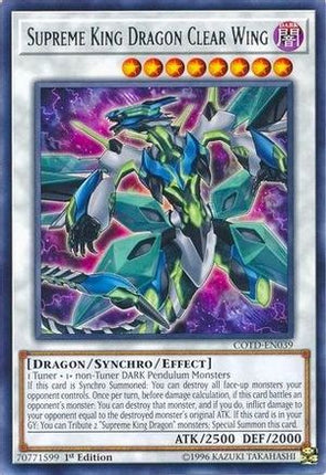 Supreme King Dragon Clear Wing (Rare) [COTD-EN039] 1st Edition