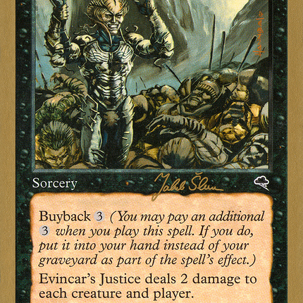 Evincar's Justice [World Championship Decks 1999]