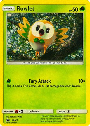 Rowlet - SM01 (General Mills Promo) - SM01/null [Miscellaneous Cards & Products] Holofoil