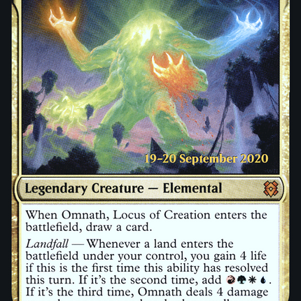 Omnath, Locus of Creation [Zendikar Rising Promos] Prerelease Foil