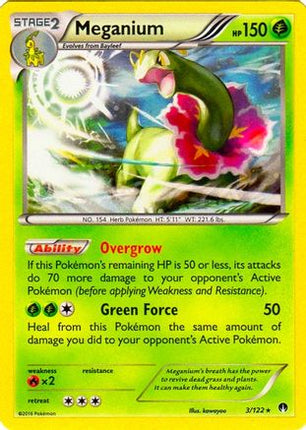 Meganium - 3/122 (Cosmos Holo) [Blister Exclusives] Holofoil