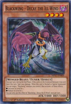 Blackwing - Decay the Ill Wind (Common / Short Print) [MP17-EN009] 1st Edition