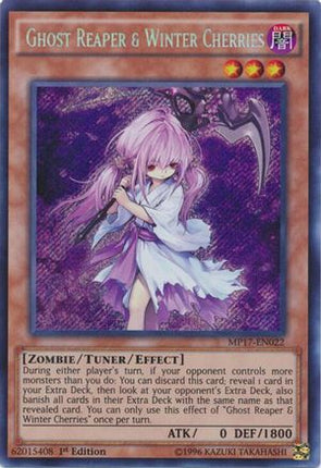 Ghost Reaper & Winter Cherries (Secret Rare) [MP17-EN022] 1st Edition