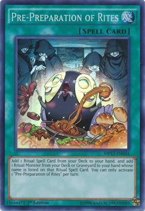 Pre-Preparation of Rites (Super Rare) [MP17-EN034] 1st Edition