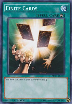 Finite Cards (Common / Short Print) [MP17-EN037] 1st Edition