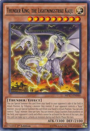 Thunder King, the Lightningstrike Kaiju (Rare) [MP17-EN046] 1st Edition