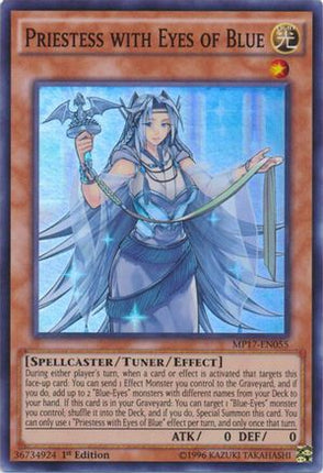 Priestess with Eyes of Blue (Super Rare) [MP17-EN055] 1st Edition