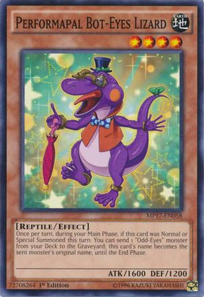 Performapal Bot-Eyes Lizard (Common / Short Print) [MP17-EN058] 1st Edition