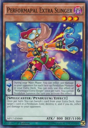 Performapal Extra Slinger (Common / Short Print) [MP17-EN060] 1st Edition