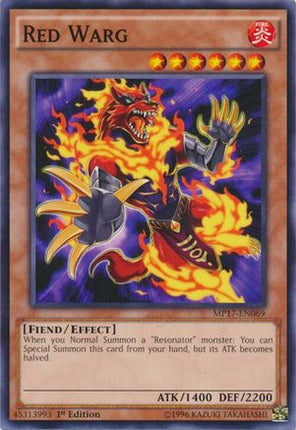 Red Warg (Common / Short Print) [MP17-EN069] 1st Edition