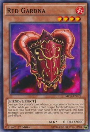 Red Gardna (Common / Short Print) [MP17-EN070] 1st Edition