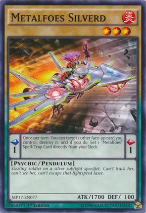 Metalfoes Silverd (Common / Short Print) [MP17-EN077] 1st Edition
