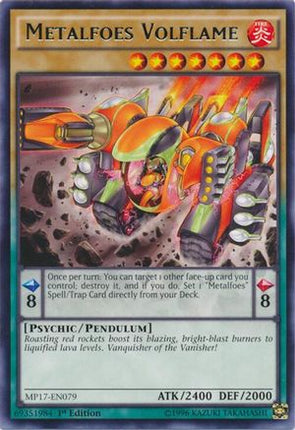 Metalfoes Volflame (Rare) [MP17-EN079] 1st Edition