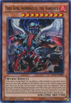 True King Agnimazud, the Vanisher (Ultra Rare) [MP17-EN080] 1st Edition