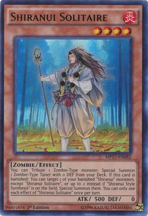 Shiranui Solitaire (Ultra Rare) [MP17-EN082] 1st Edition