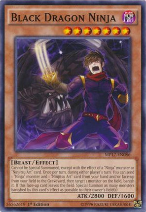 Black Dragon Ninja (Common / Short Print) [MP17-EN086] 1st Edition