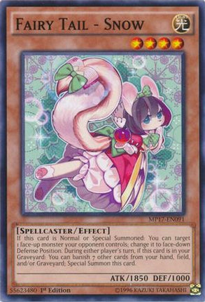 Fairy Tail - Snow (Common / Short Print) [MP17-EN091] 1st Edition