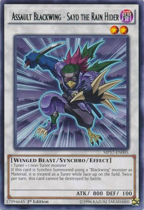 Assault Blackwing - Sayo the Rain Hider (Rare) [MP17-EN095] 1st Edition