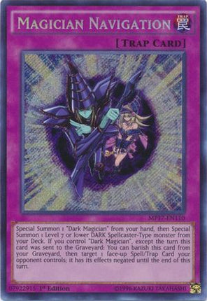 Magician Navigation (Secret Rare) [MP17-EN110] 1st Edition